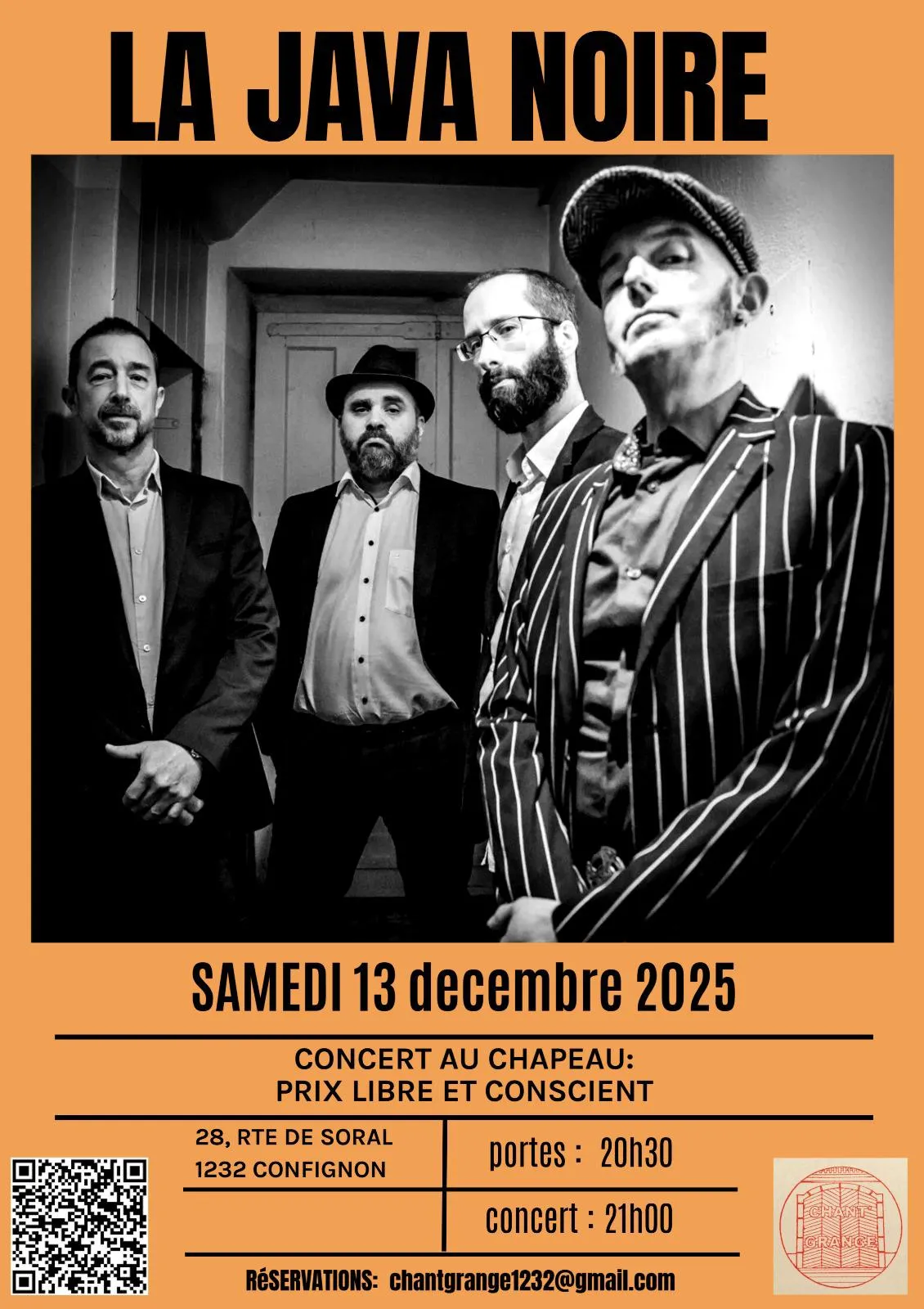 Affiche Concert à Chant'Grange