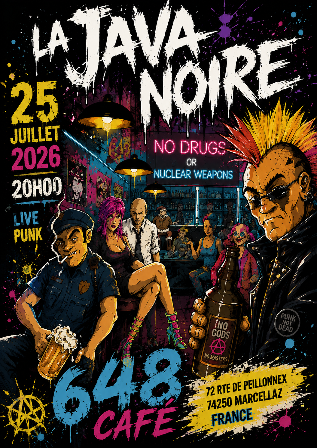 Affiche Live au 648 !