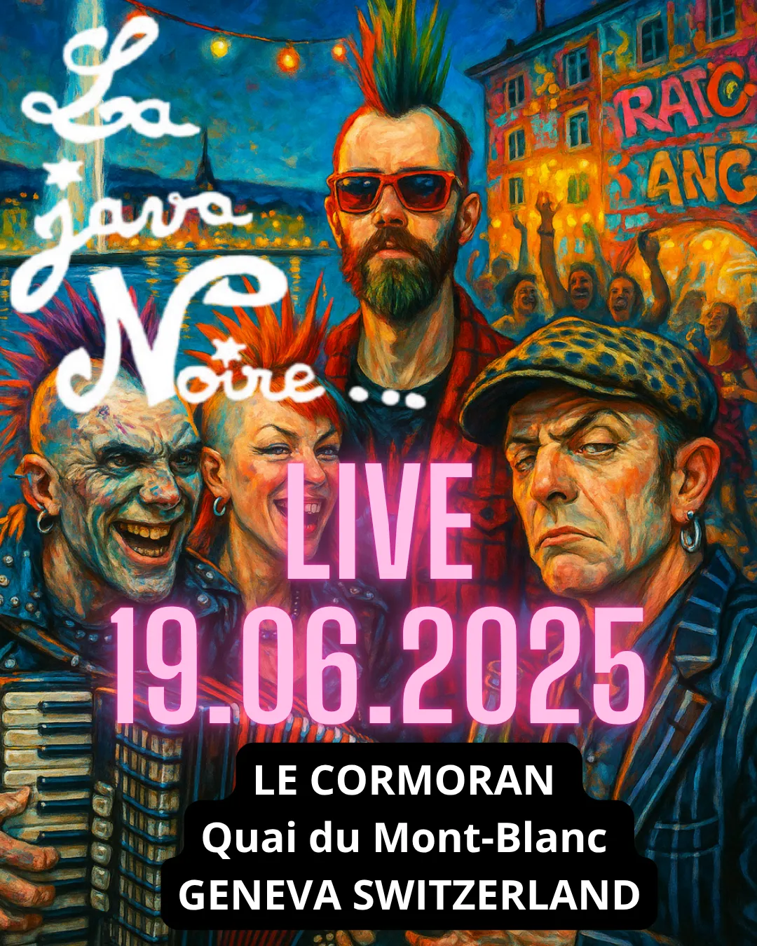 Affiche La Java Noire au bord du lac !